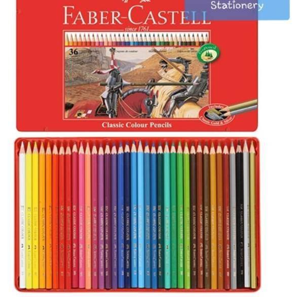 

Paling Puas Pensil warna 36 / Classic colour pencils tin case 36 warna faber castell