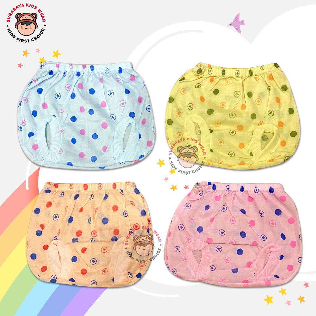 Celana Dalam Anak Motif Bintang Warna / Celana Kodok