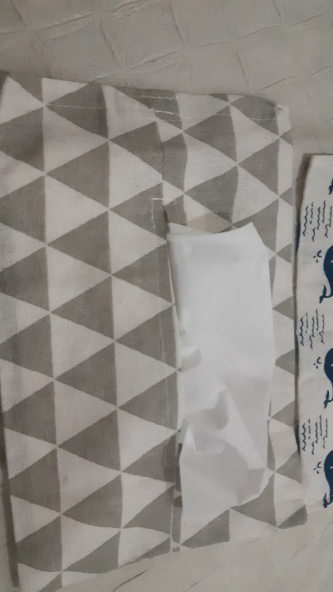 Kotak Tisu Tempat Tissue / Kantong Tisu - Kain Katun Linen