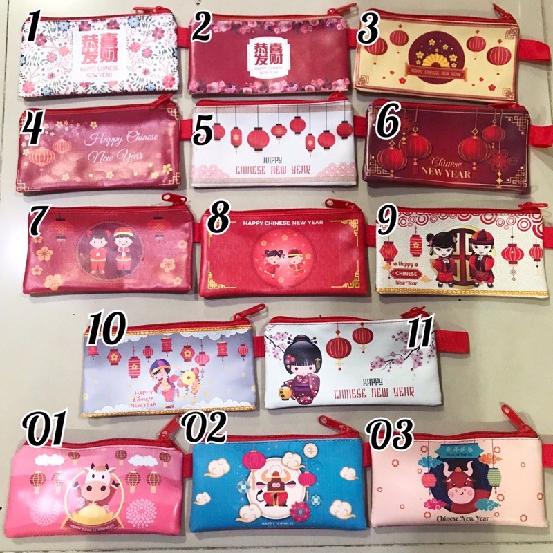 Custom Dompet Panjang Imlek Shio Kelinci Rabbit Bunny Tahun Baru Imlek Cina Chinese Tahun 2023 Angpao Minim 10pcs Gambar Sama Nama Beda