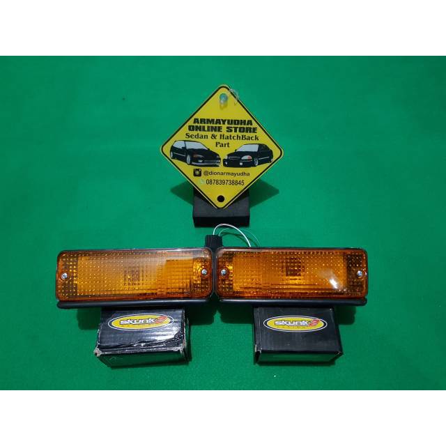 lampu sein bumper toyota corolla DX 1982 1983 bumper besi