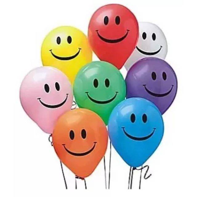 BALON LATEX EMOJI/BALON SMILE/BALON LATEX SMILE/BALON PESTA ULANG TAHUN/DEKORASI PESTA