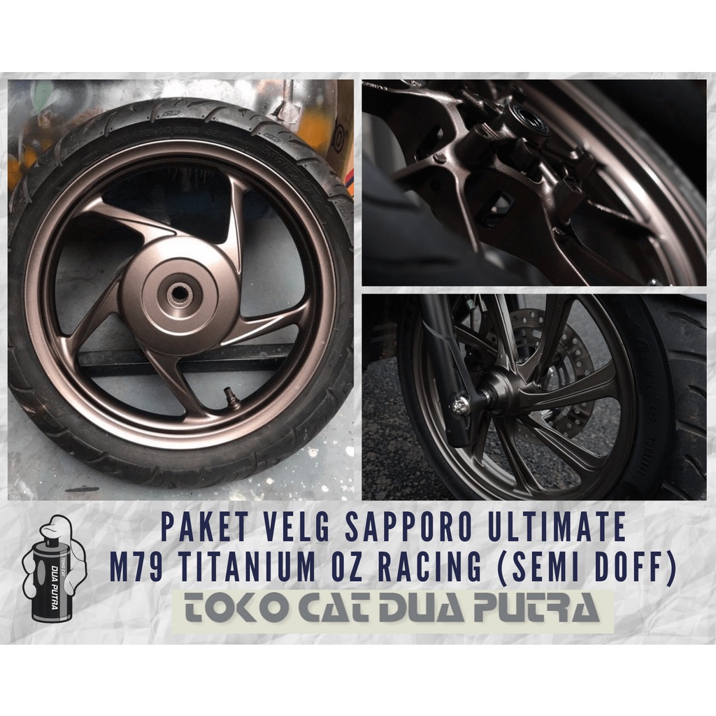 Jual Paket Velg Sapporo Ultimate M79 Titanium Oz Racing (Semi Doff