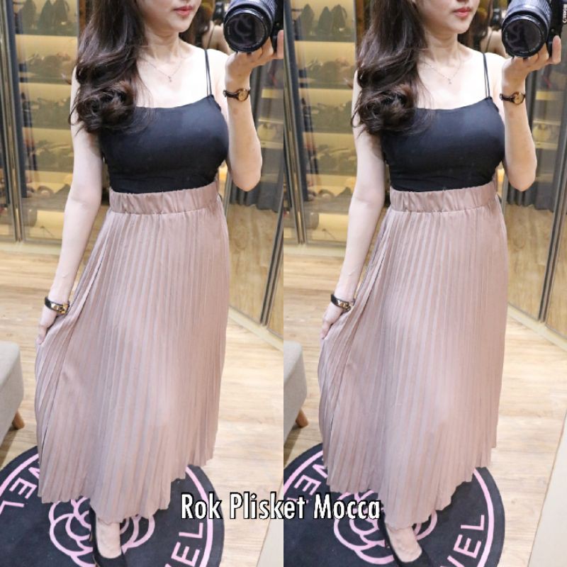 MDLV ~ ROK PLISKET PREMIUM // ROK PANJANG CEWEK // ROK PREMIUM // FASHION IMPORT WANITA