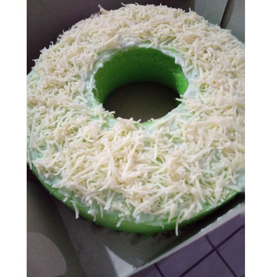 

Bolu pandan toping keju