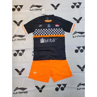 Setelan Badminton Baju Bulutangkis Anak Junior Y 151 Hitam Setelan Badminton Baju Bulutangkis Anak Junior Y 151 Hitam