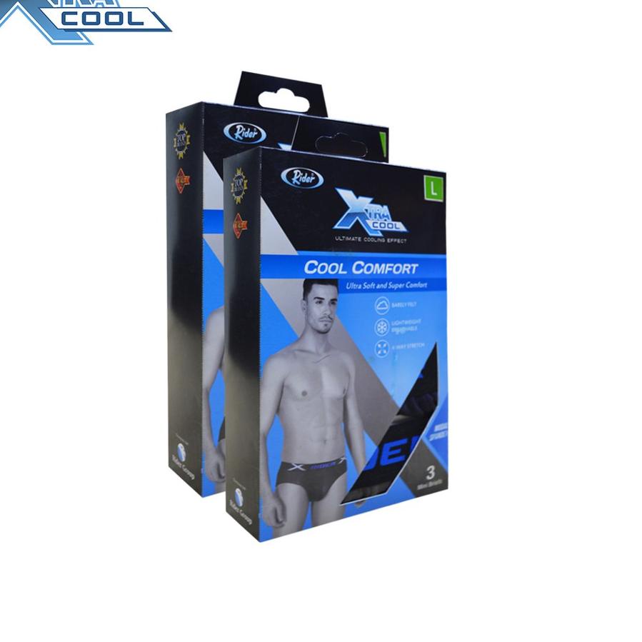 Diminati Rider Xtracool R882B Celana Dalam Pria Mini Brief (3 Pcs in 1 Box), qlt....