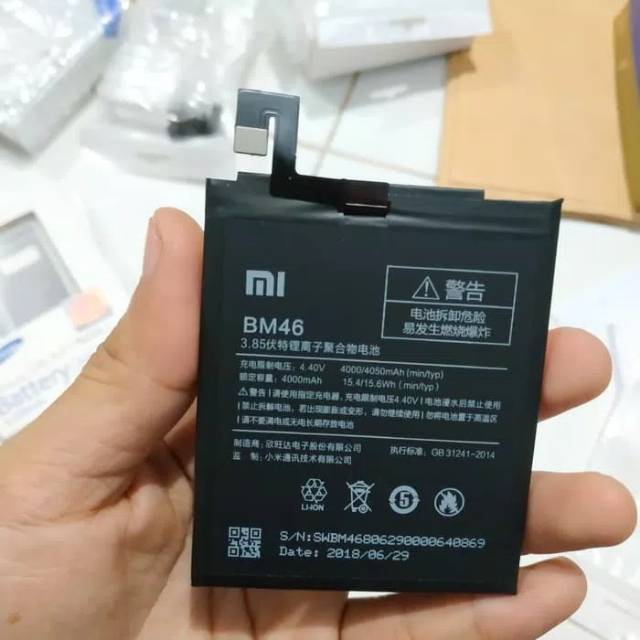 Batre Baterai Batrei Xiaomi Redmi Note 3 / Pro Original