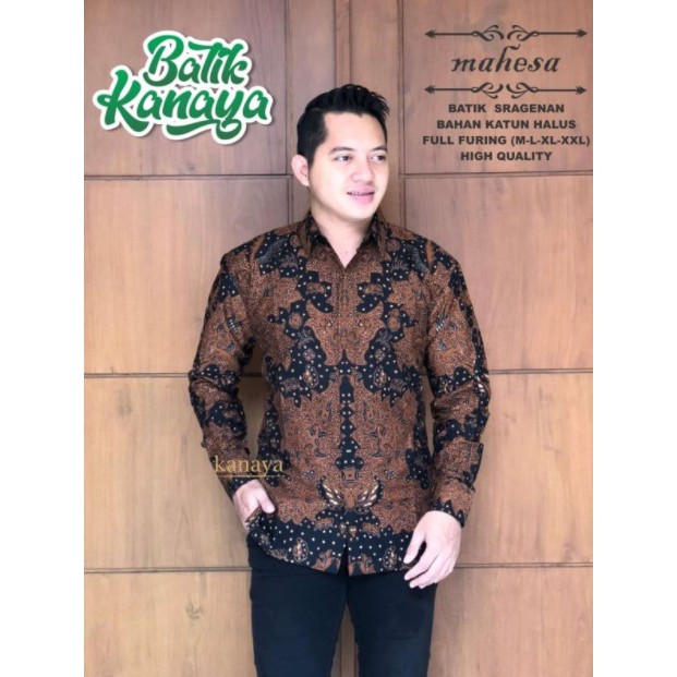 Mahesa Kemeja Batik Pria Lengan Panjang Full Furing by Kanaya