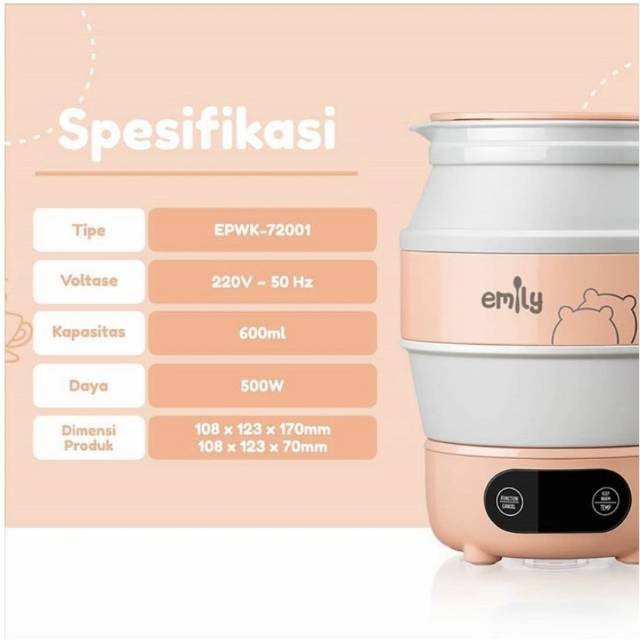 Emily  Portable Water Kettle - EPWK-72001