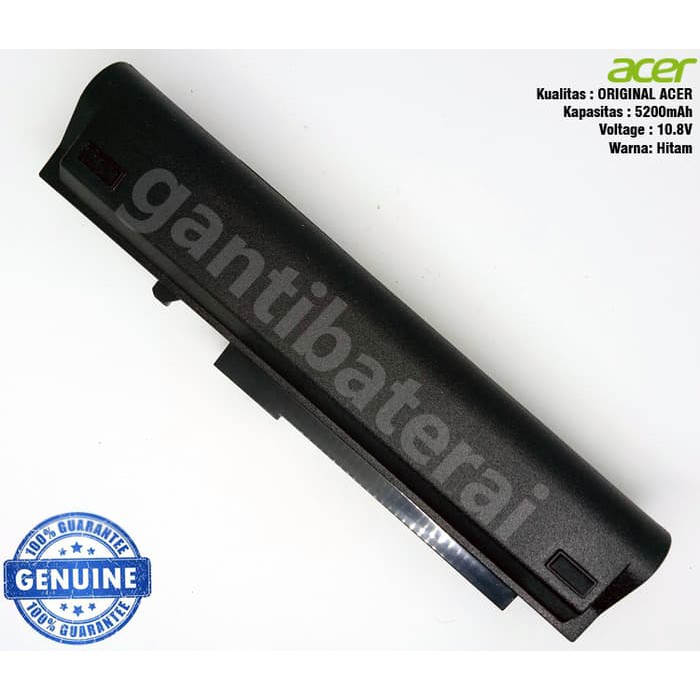 Original Baterai Acer Aspire one ZG5 D150 D250 A110 A150 A150L UM08A31