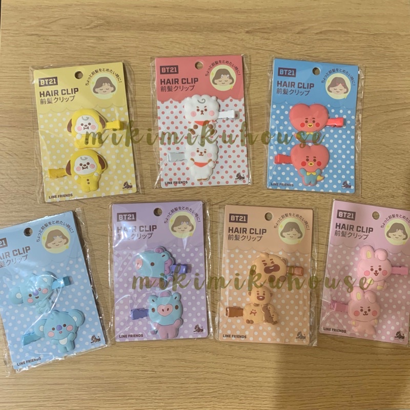 BT21 BABY HAIR CLIP VER 2 JEPITAN RAMBUT TIE KUNCIRAN OFFICIAL JAPAN JEPANG MERCHANDISE DOLL DREAM