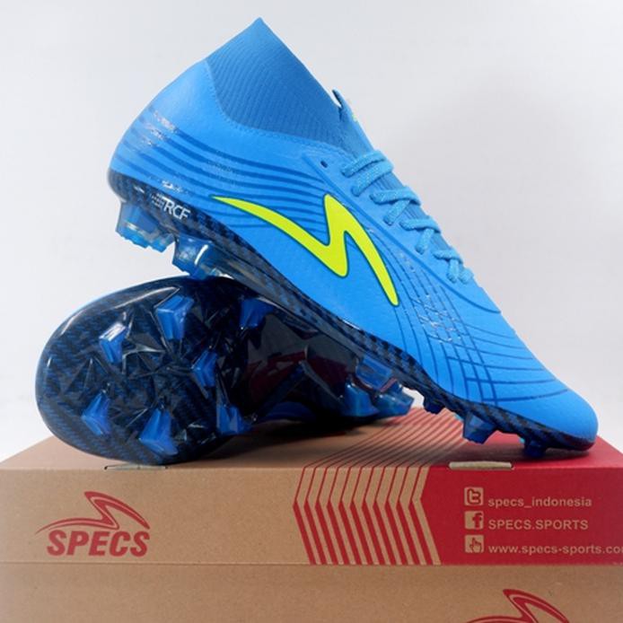 Bhanu Sepatu Bola Specs Accelerator Illuzion II FG Blue Yellow 100894 Ori