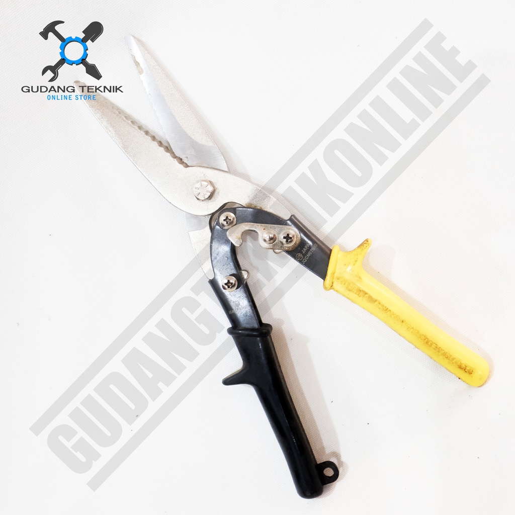 Gunting Seng Baja Ringan Holo 12&quot; Lurus MAXPOWER / Aviation Snips Cut Straight 12 Inch MAXPOWER