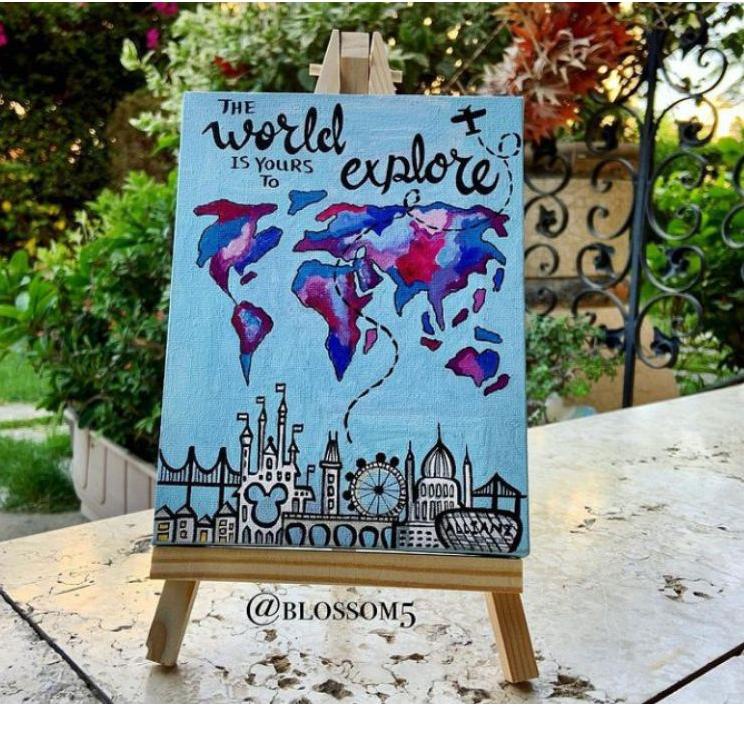 

が PAKET LENGKAP / KANVAS 20X30CM / PALET / CAT ACRYLIC / KUAS NO.1 / EASEL ( STANDING KANVAS ) ㅨ