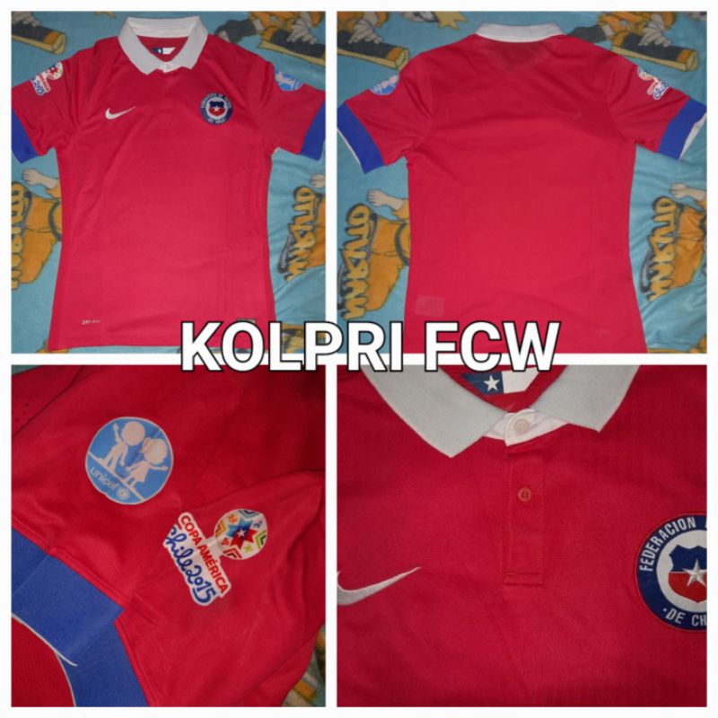 Chile Home + patch Copa america 2015. BNWOT. size M
