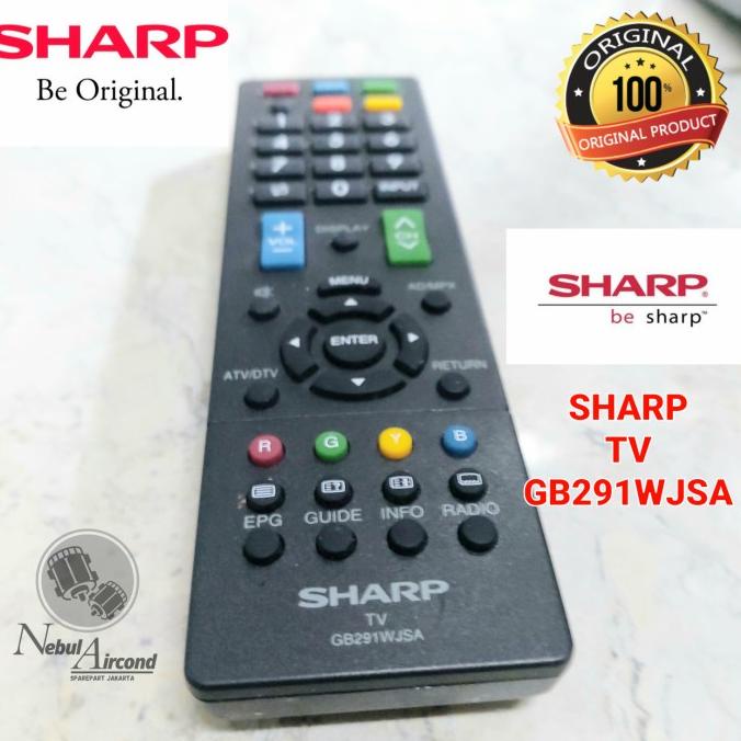 Jual REMOTE REMOT TV SHARP ORIGINAL GB291WJSA TV SHARP SUPER ECO