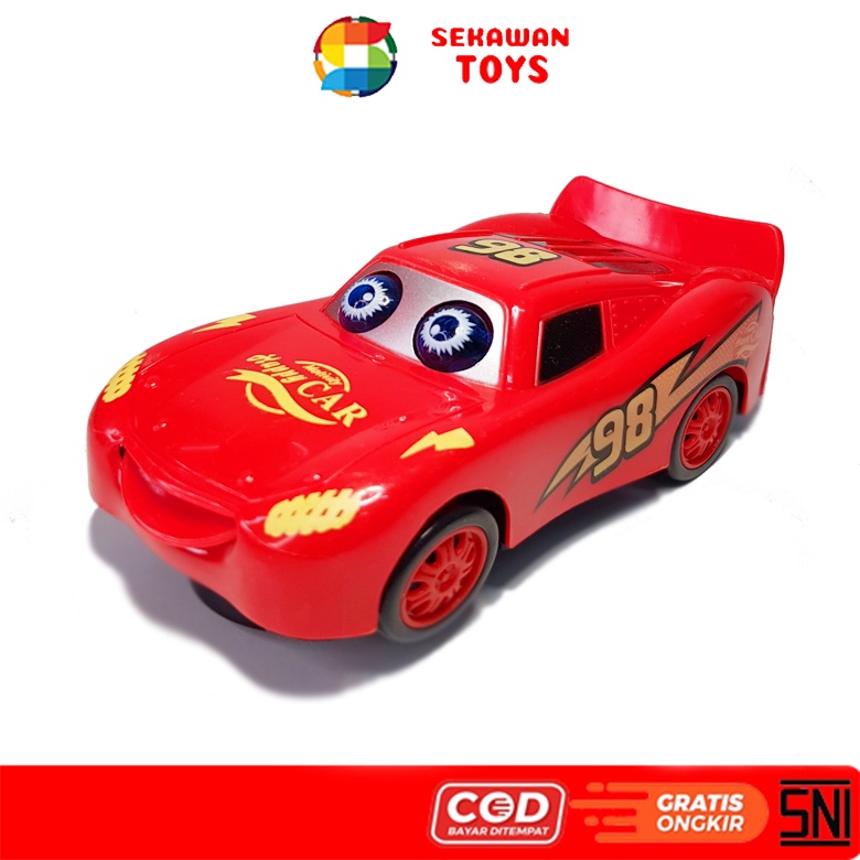 Mainan Anak mobil baterai race 2 lightning mcqueen/ Mainan Mobil-Mobilan Musik 2628