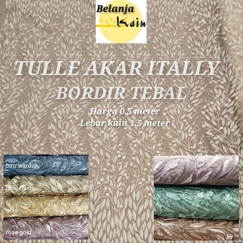 KAIN TILE AKAR MOTIF SALUR BROKAT TILE AKAR