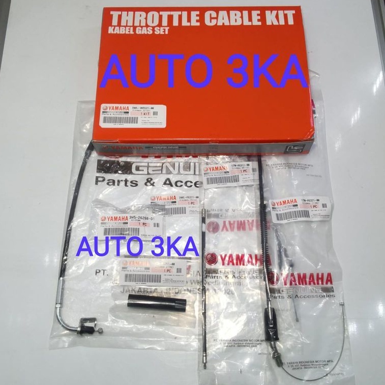 THROTTLE CABLE KIT - KABEL GAS YT YT115 PNP RX KING COBRA RXS TUA ORIGINAL 3WL-WF631-00 1TN-F6321-00