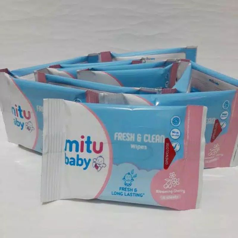 Mitu Babby Sachet Fres &amp; Clean / Tisu Basah Portabel