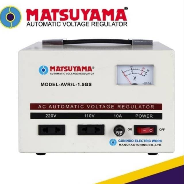 Jual Stabilizer Stavol AVR Matsuyama Stavolt 1500 Watt 1 5 Kva AVR L 1