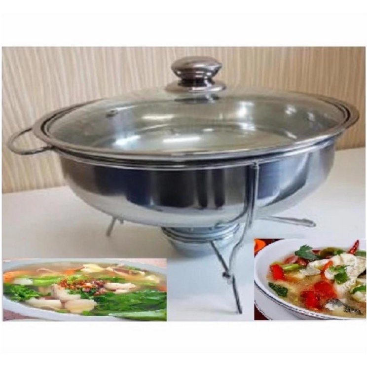 Warmer Stove Wadah Tempat makan Prasmanan - Stainless Steel