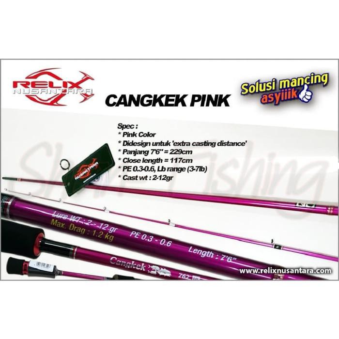 alat pancing mantul habis Joran UL Cangkek Pink 762
