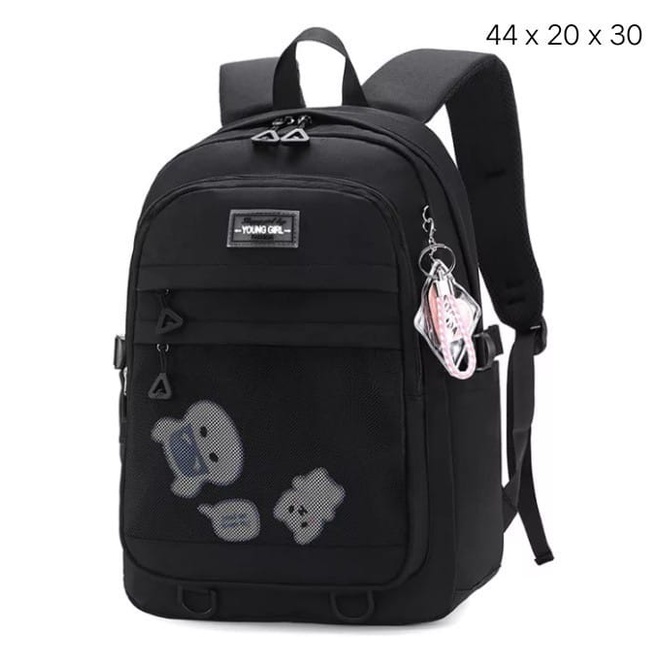 Tas ransel anak YOUNG GIRL - Tas sekolah anak perempuan SD SMP SMA - Tas ransel anak terbaru 2022 kekinian - Tas ransel anak perempuan - Tas fashion anak - Tas anak perempuan terlaris - tas anak perempuan lucu qreen -Tas murah