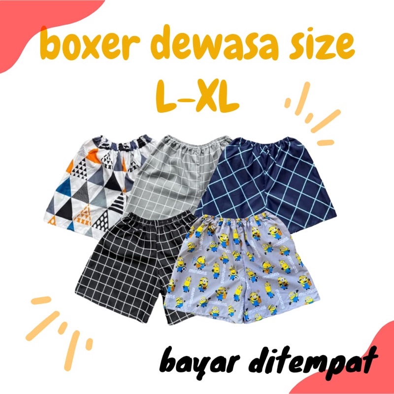grosir | boxer pria wanita | boxer distro | celana pria | kolor | celana pendek |  boxer unisex | bo