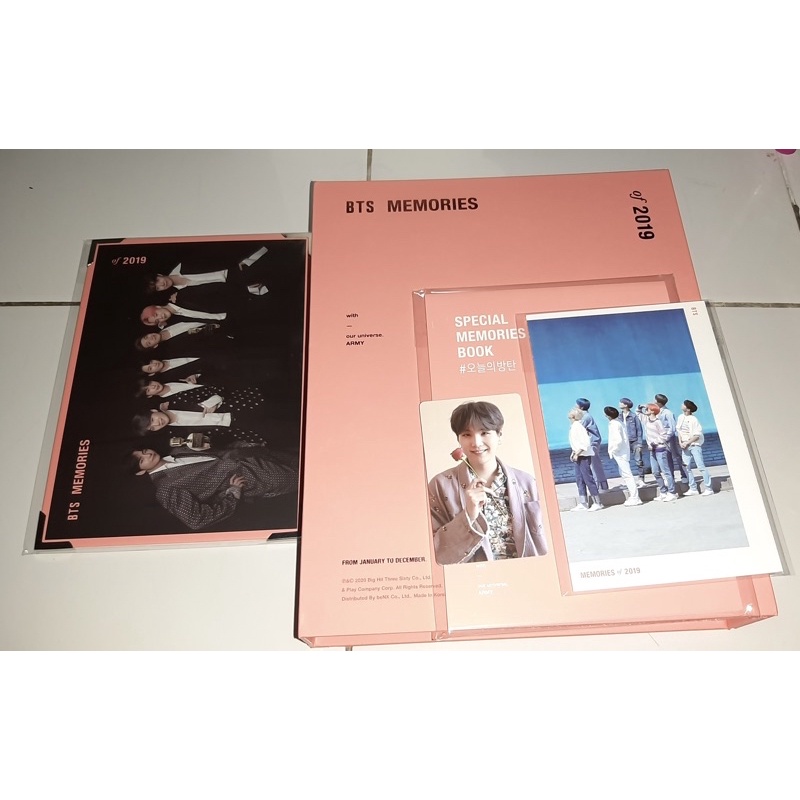 WTS _ BTS Memories 2019 - PC Suga Full Set Unsealed (RM Jin Jhope Suga Jimin V Jungkook)