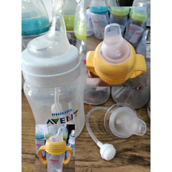 Duckbill/Dot Sippy Lembut Untuk Botol Avent Classic Dan Pigeon Wide Neck(Tanpa Botol)-3