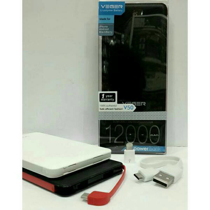 Powerbank VEGER 12000mAh/Powerbank Slim 12000mAh VEGER