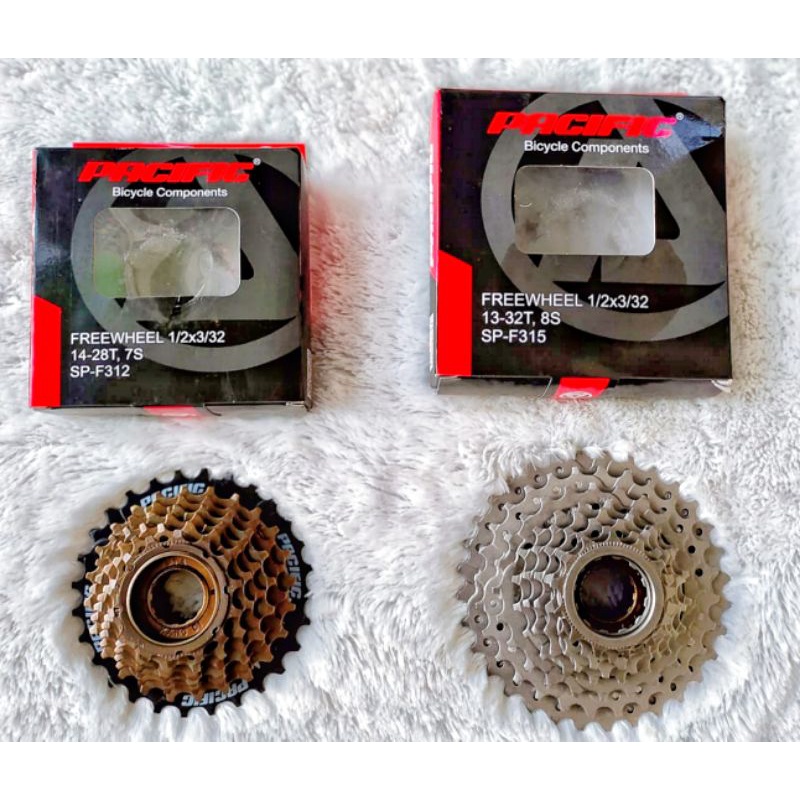 Sproket Gear Susun Sepeda 7 8 Speed Model Drat / Ulir Pacific