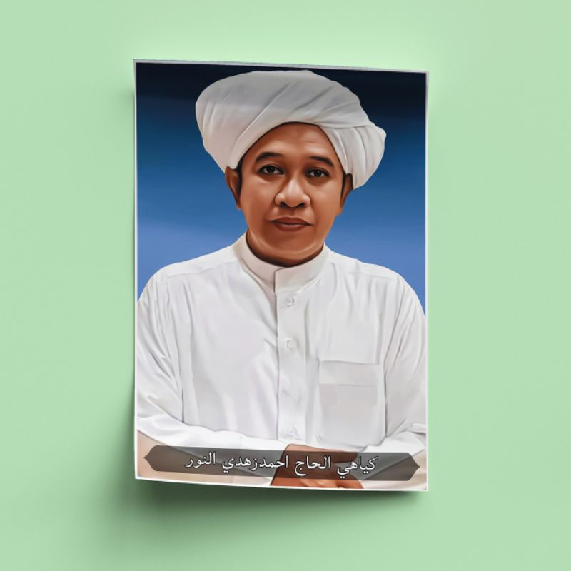 Poster KH. Ahmad Zuhdiannor U10 / Guru Zuhdi / Poster Ulama A3+ / Poster Custom