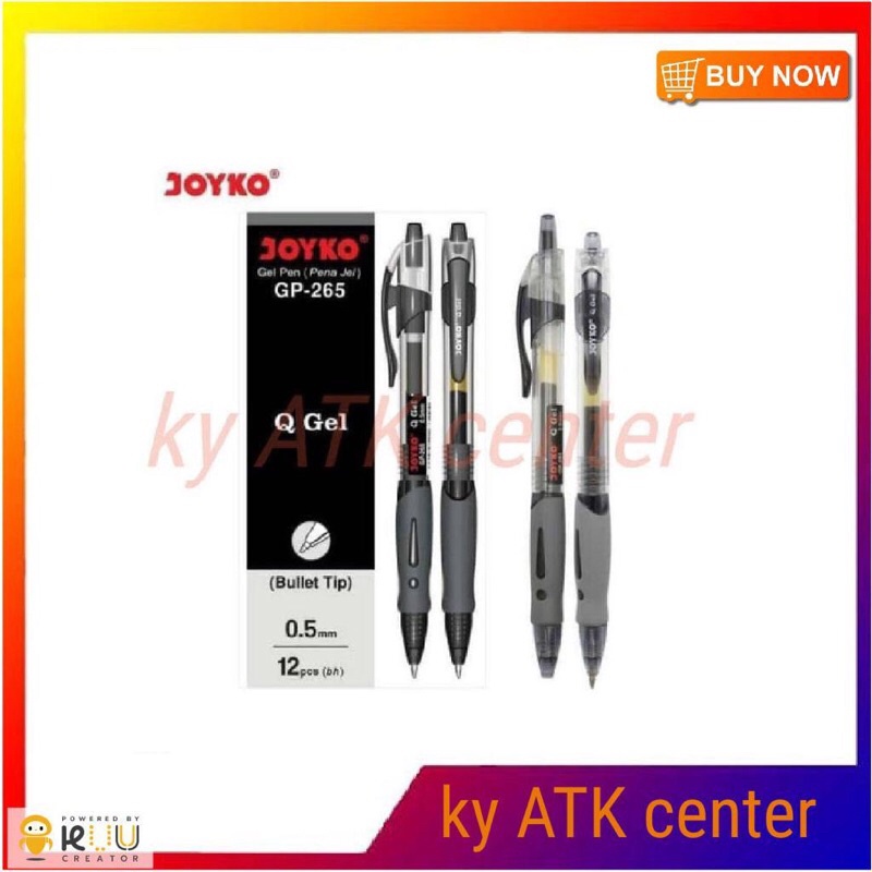 

Pulpen / Pen / Pena Joyko Gel GP265 ( 12 PCS )-Hiam