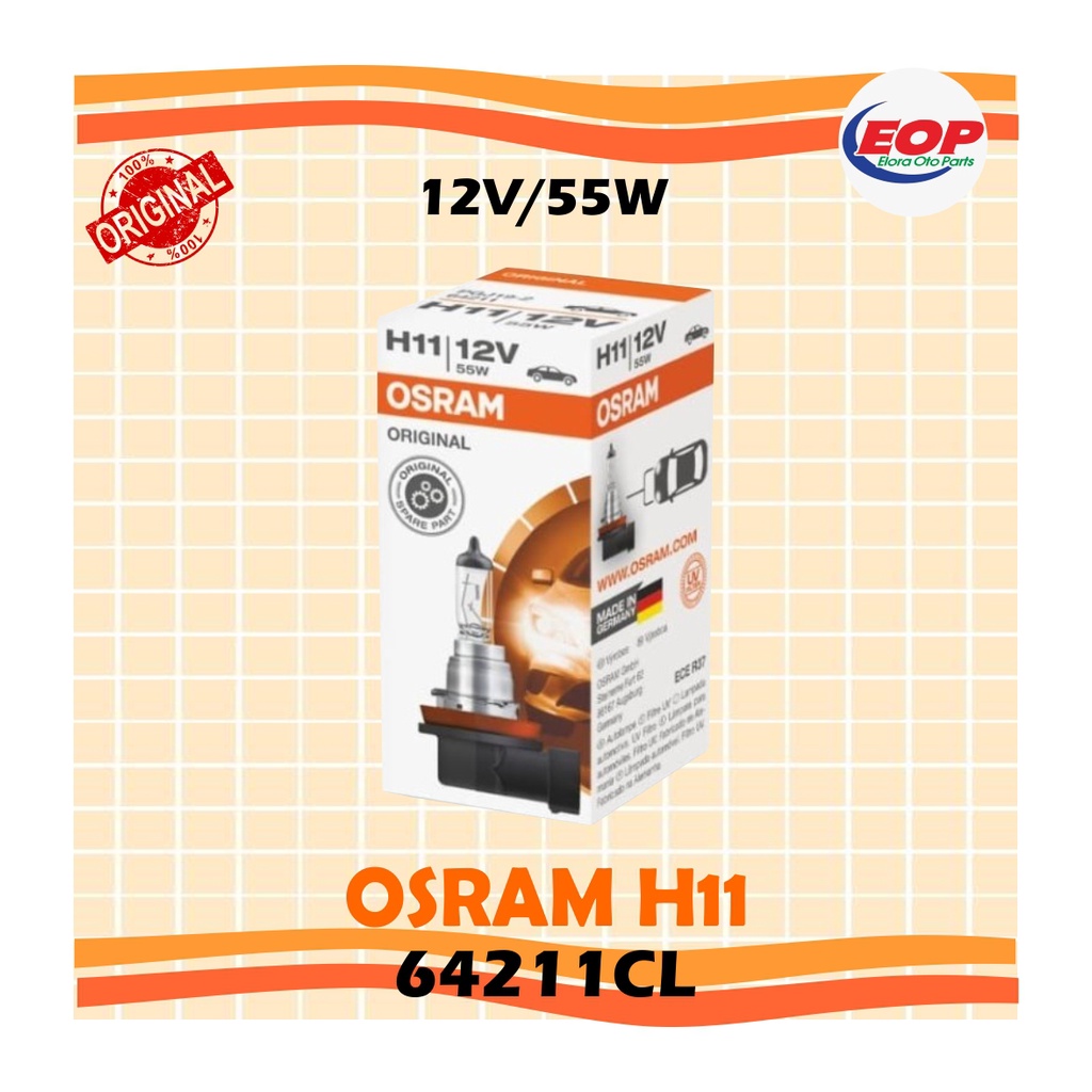 OSRAM H11 12V 55W Headlamp Std 64211CL