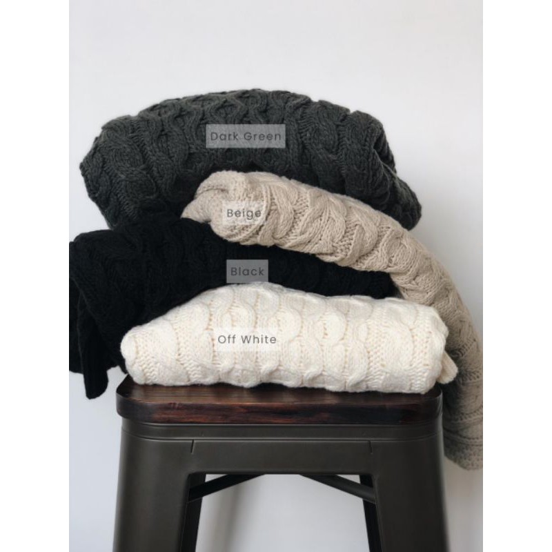 Knitme Zeal Ladies Hitam Cardigan