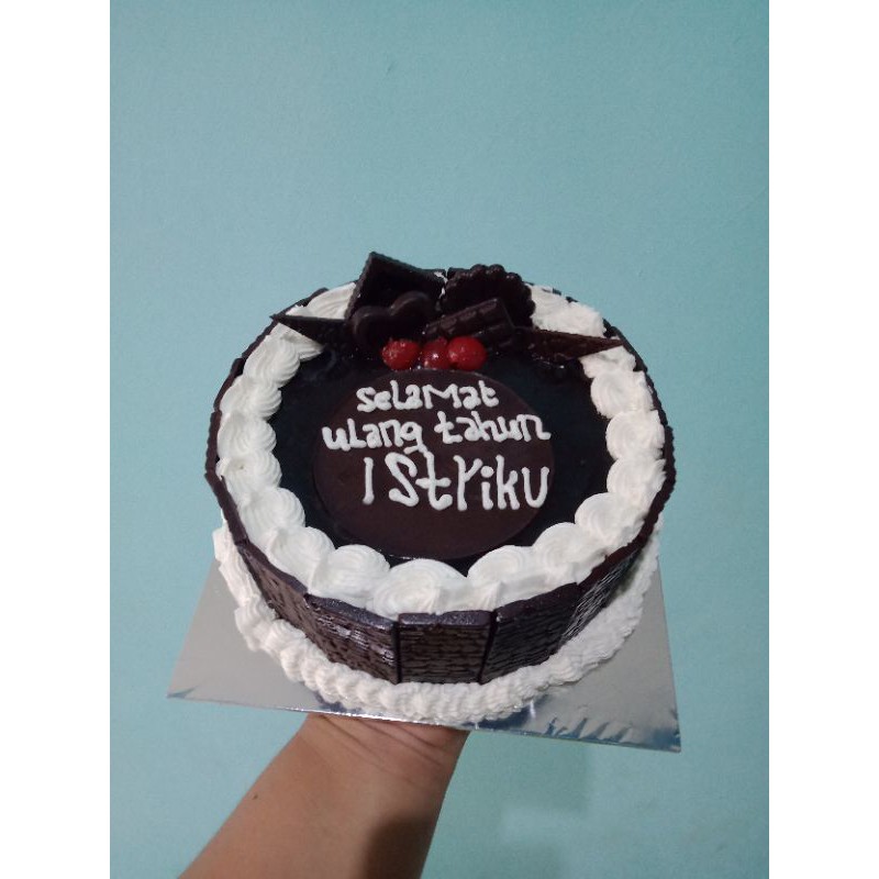 

kue ulang tahun pager coklat 18cm