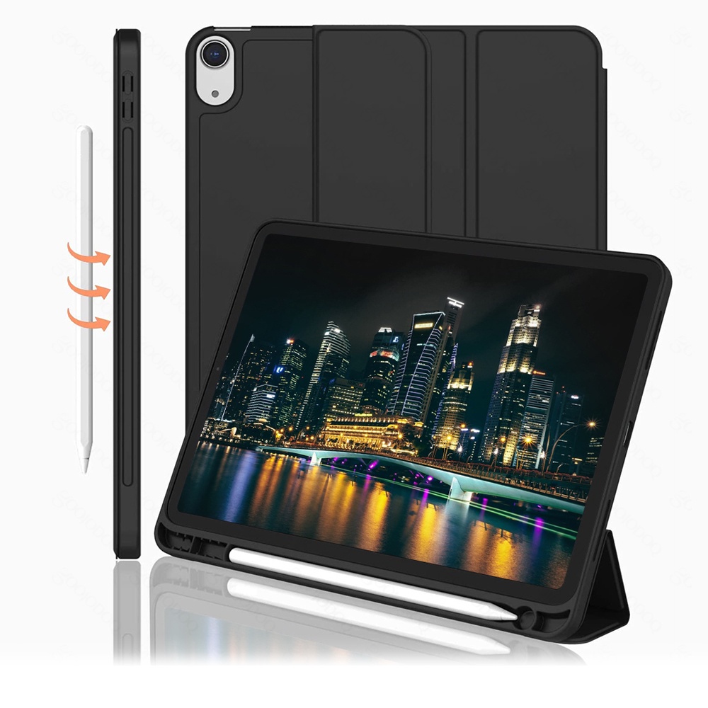 【Beli dua diskon 20%】 goojodoq For IPad silicone Case Protective Tablet Holder Case For iPad