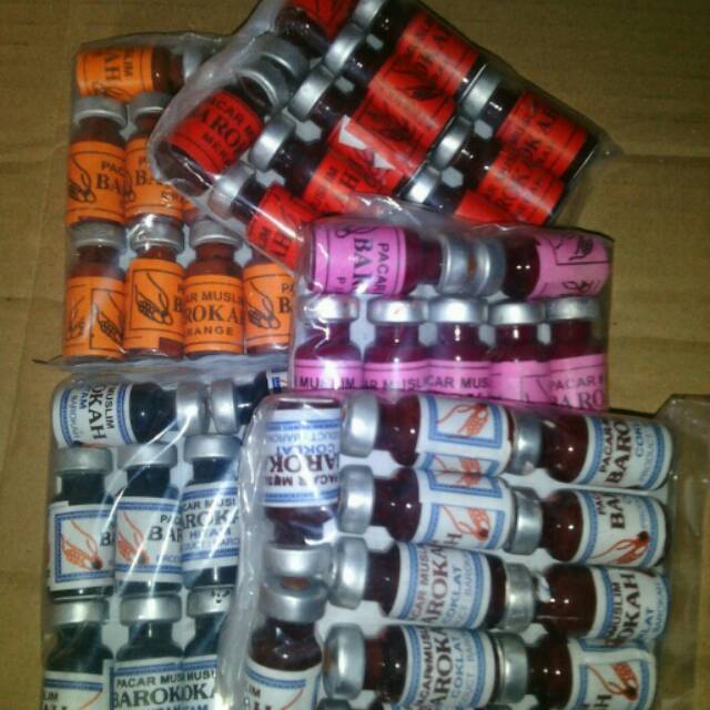 1 bungkus Pacar muslim (12;botol mini)