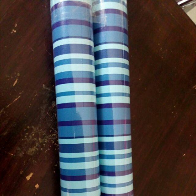 Meth Wps036 Strait Blue Cute Flower Wallpaper 45cmx5m Walpaper Dinding