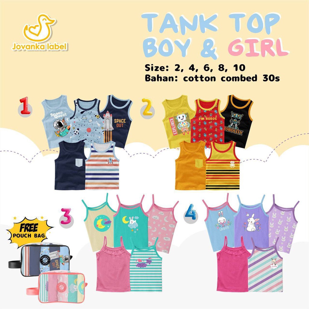 JOVANKA LABEL TANKTOP BOY&amp;GIRL