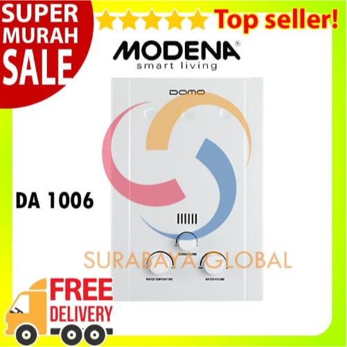 Pemanas Air Gas 10 Liter DOMO DA 1006 By Modena