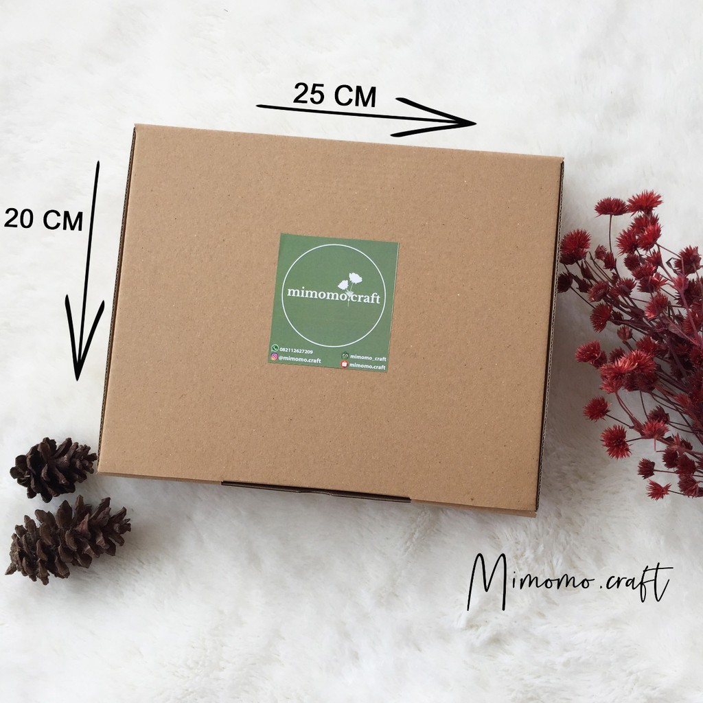 

Box ukuran 25x20x5 cm die cut | Box Hampers | Kotak Kado