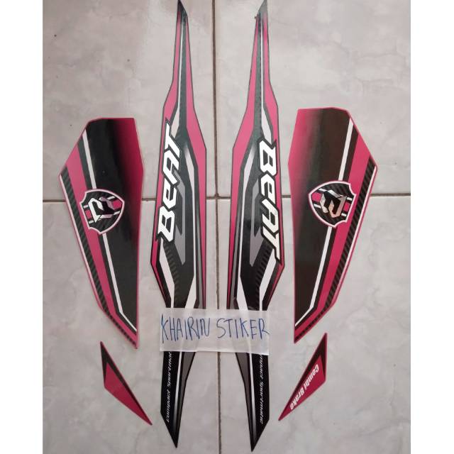 Striping beat 2019 2020 hitam dof pink magenta original