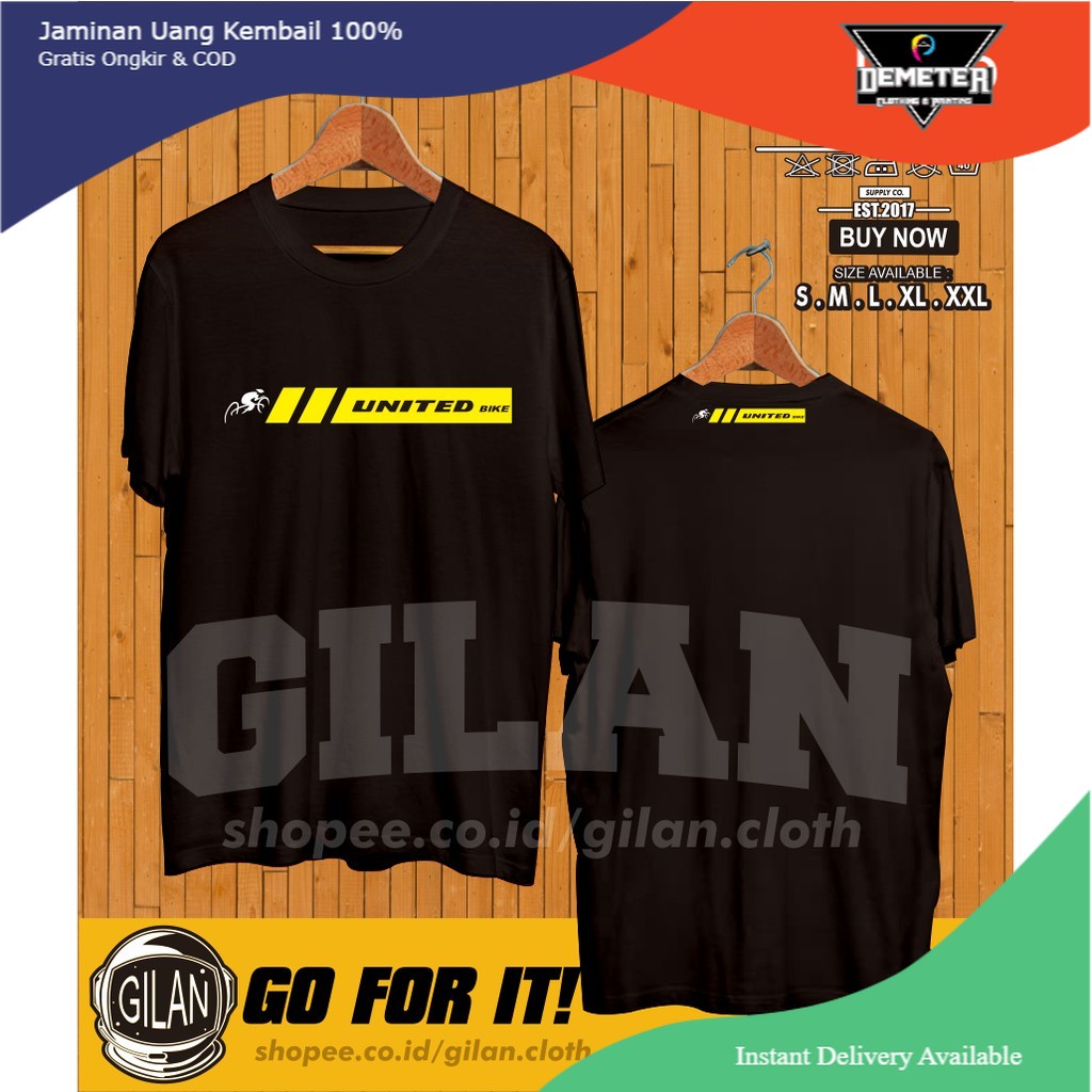 Kaos Baju United Bike Logo Sepeda Road Bike MTB Olahraga - Gilan CLoth