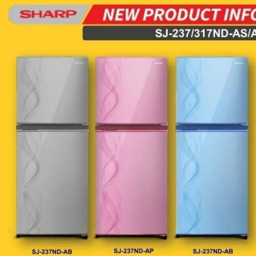 Lemari Es Sharp 2 Pintu SJ-237ND Garansi Resmi Sharp