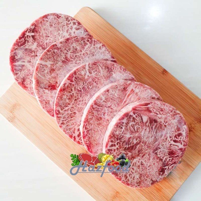 

Santori Blue Label Rib Eye Beef Steak Frozen +/- 160 Gr x 5 Psc