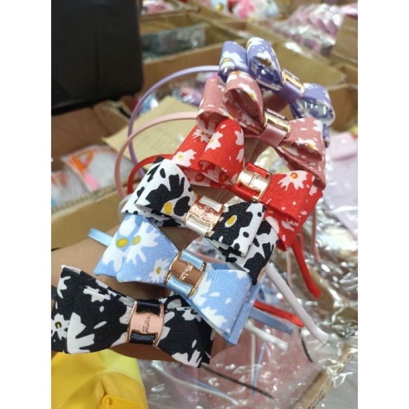 OliveShop ❤️ Bando Bandana Pita Ribbon Korea Warna